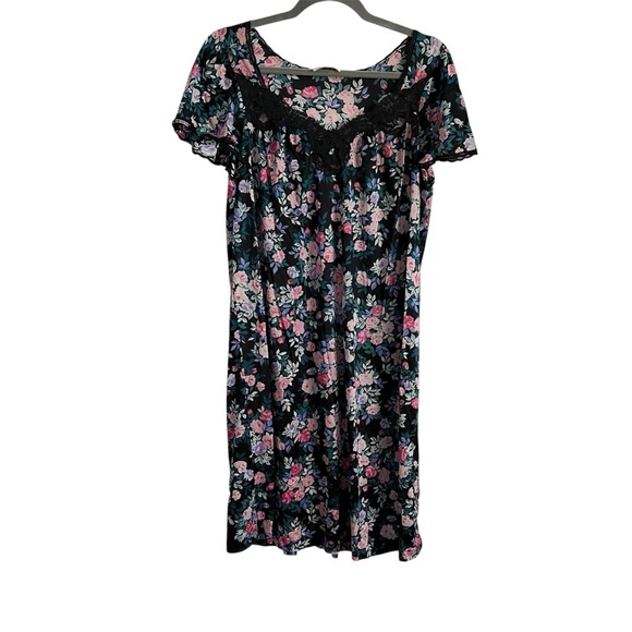 Vanity Fair Other - Vintage 70s Vanity Fair Multicolor Floral Nightgown Size Medium
